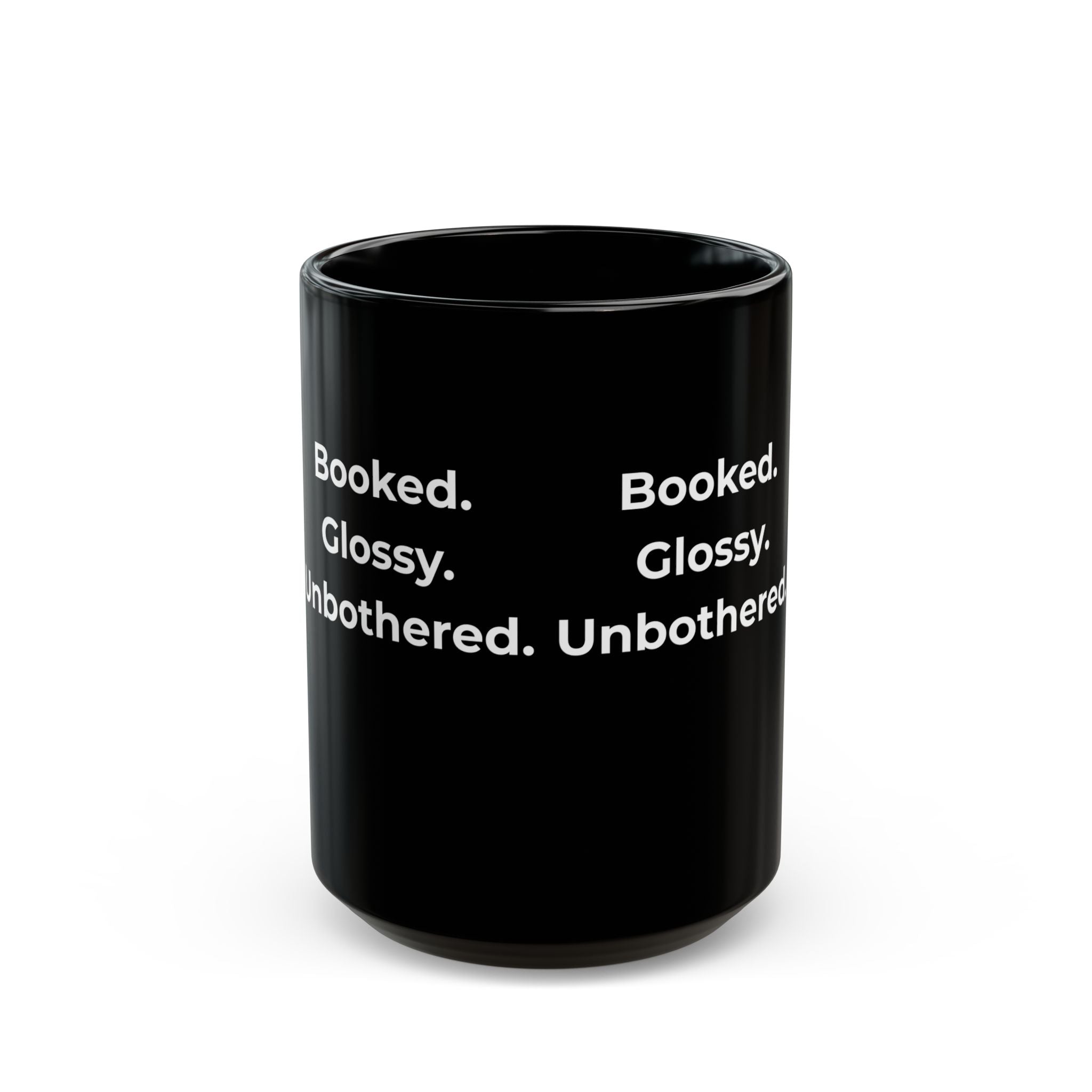 Booked. Glossy. Unbothered. – Funny Nail Tech Coffee Mug | Nail Wit