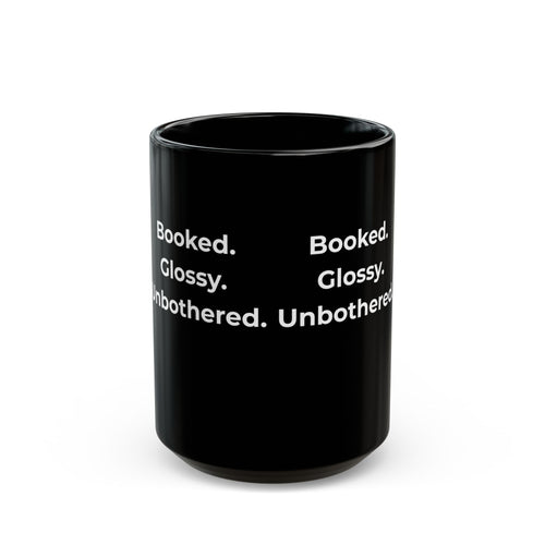 Booked. Glossy. Unbothered. – Funny Nail Tech Coffee Mug | Nail Wit