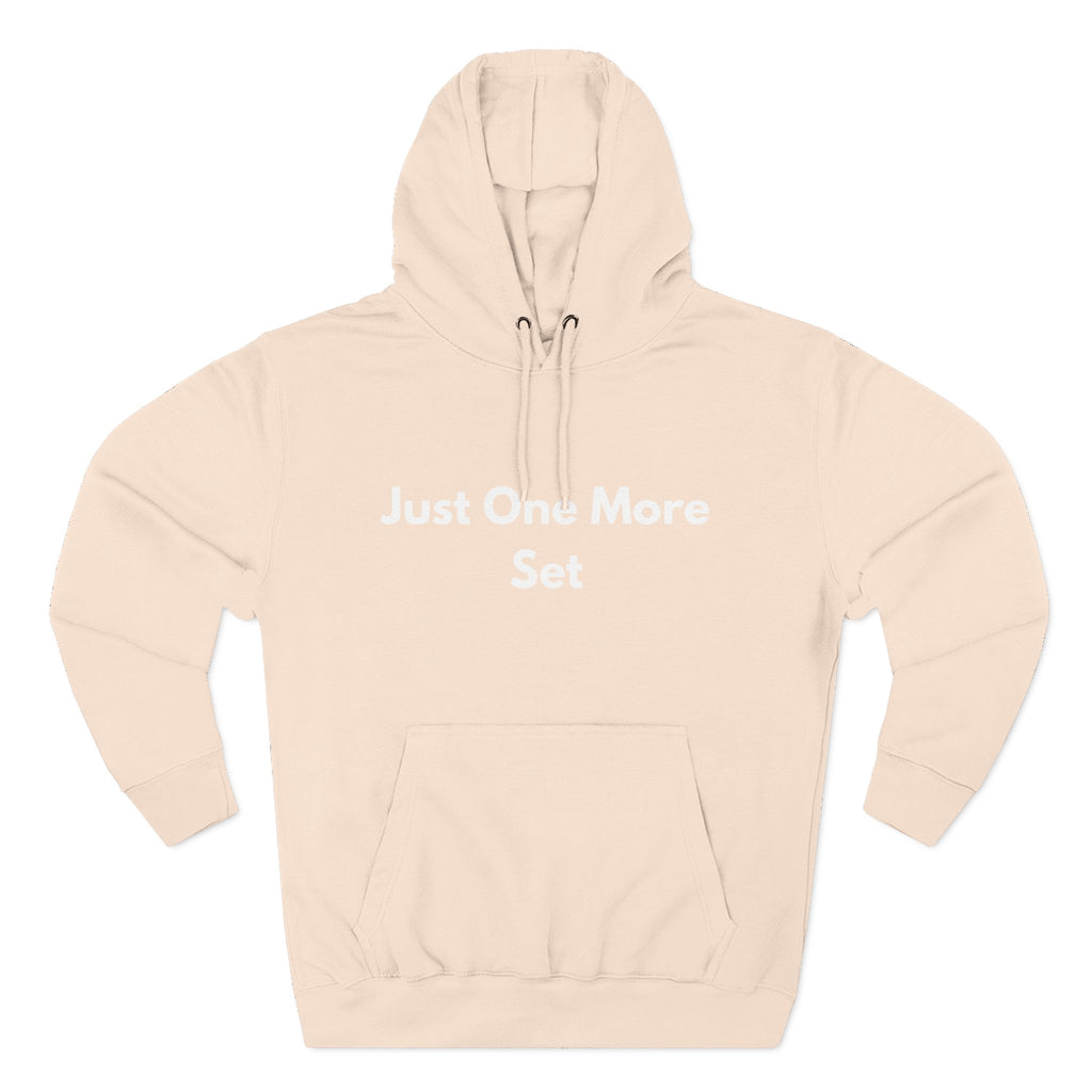 Just One More Set hoodie back view - premium nail tech apparel - Nail Wit