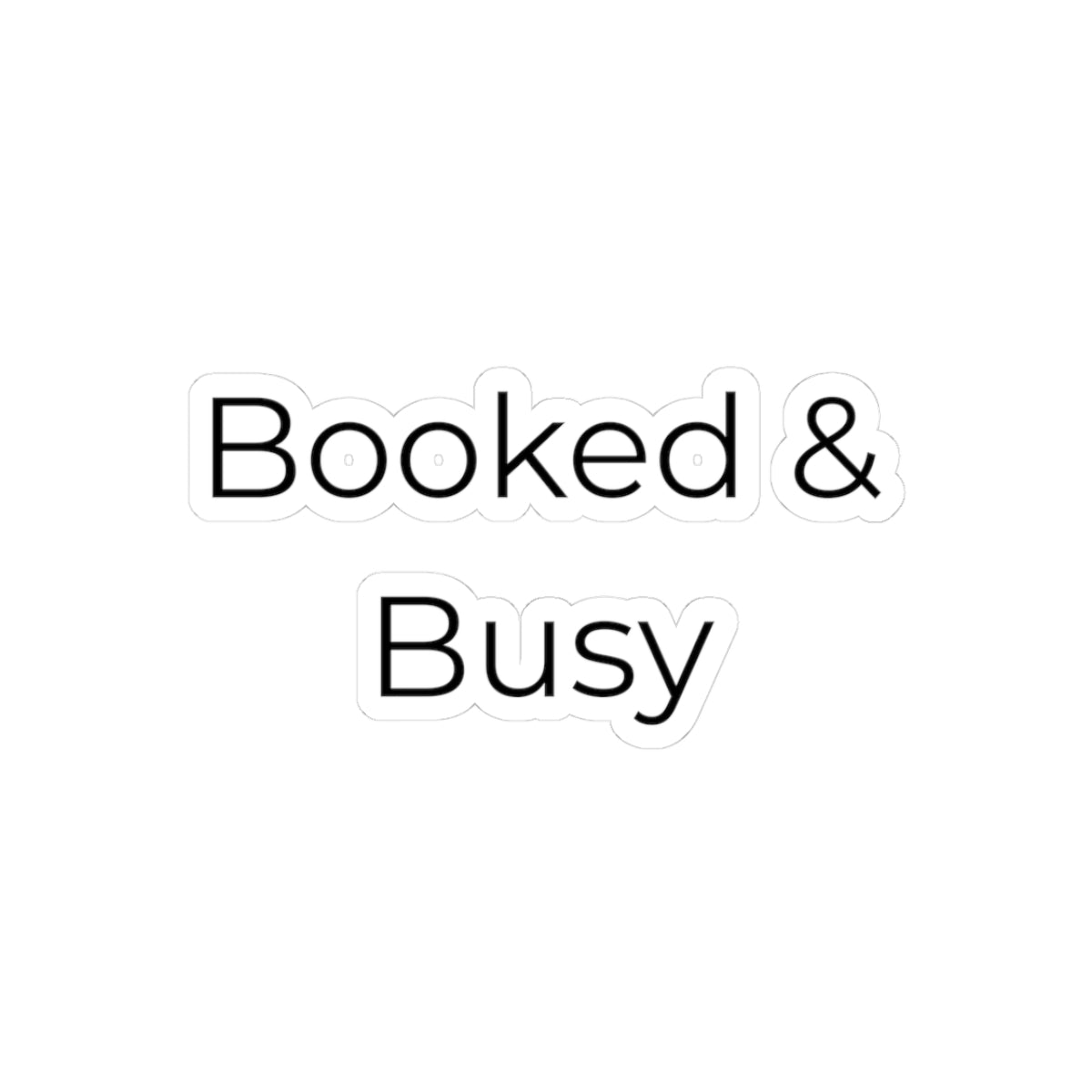 Funny Nail Tech Sticker – Booked & Busy  Vinyl Decal for Nail Technicians