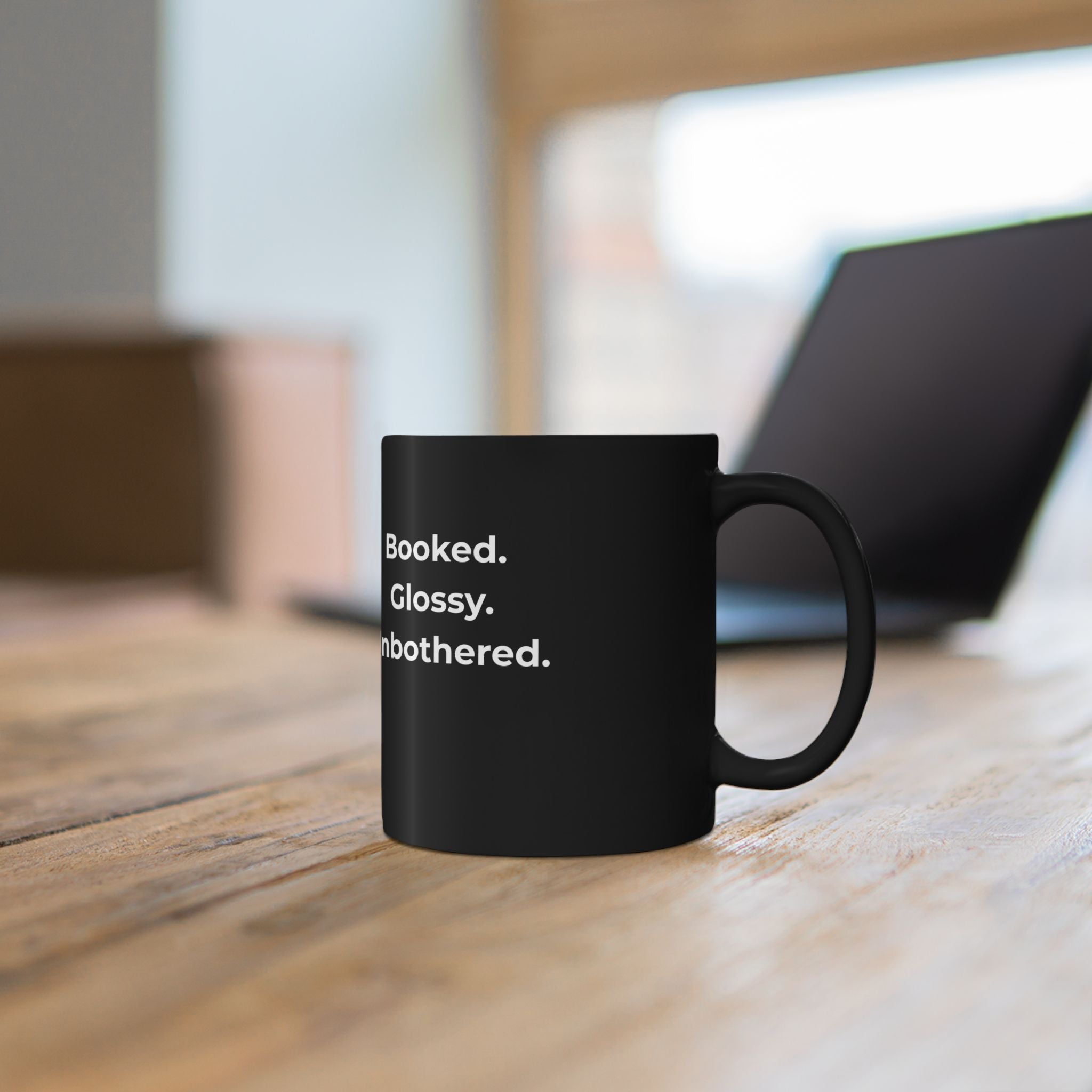 Booked. Glossy. Unbothered. – Funny Nail Tech Coffee Mug | Nail Wit