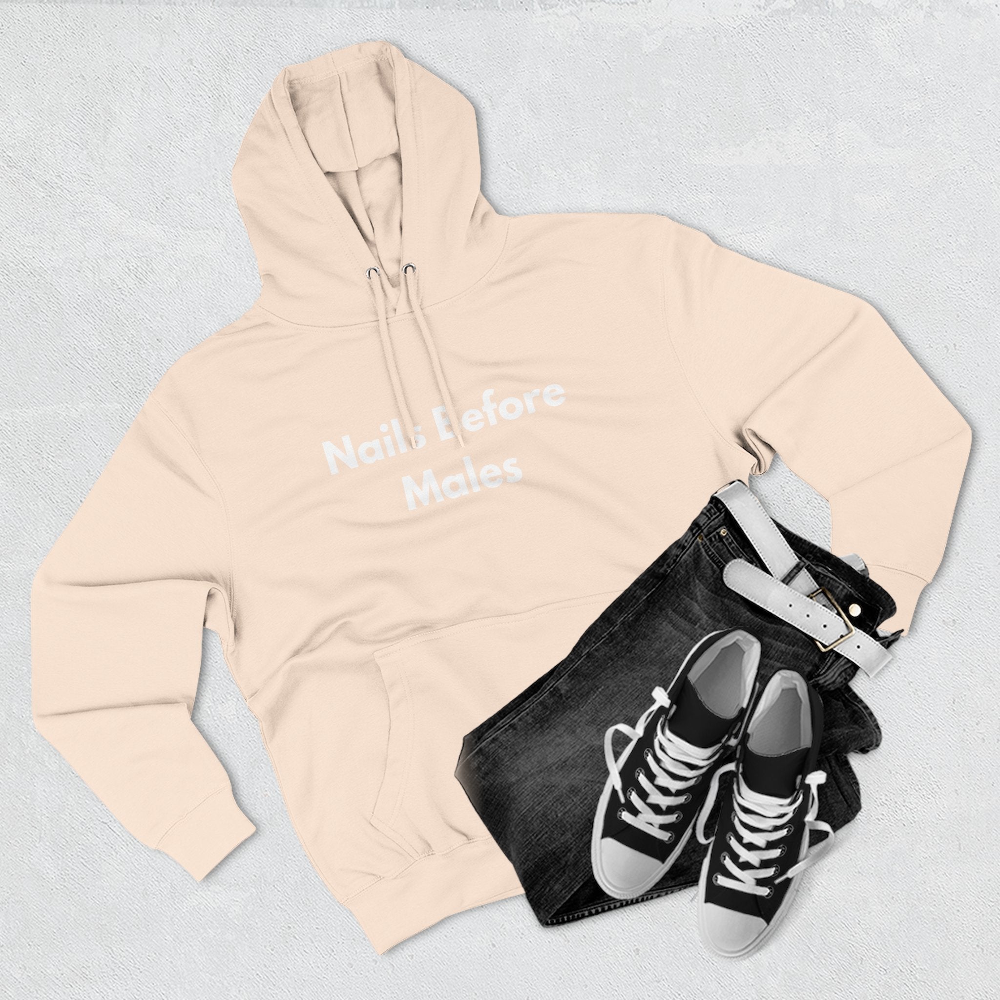 Nail Tech Life: Nails Before Males  – Funny Nail Tech Hoodie | Nail Technician Gift