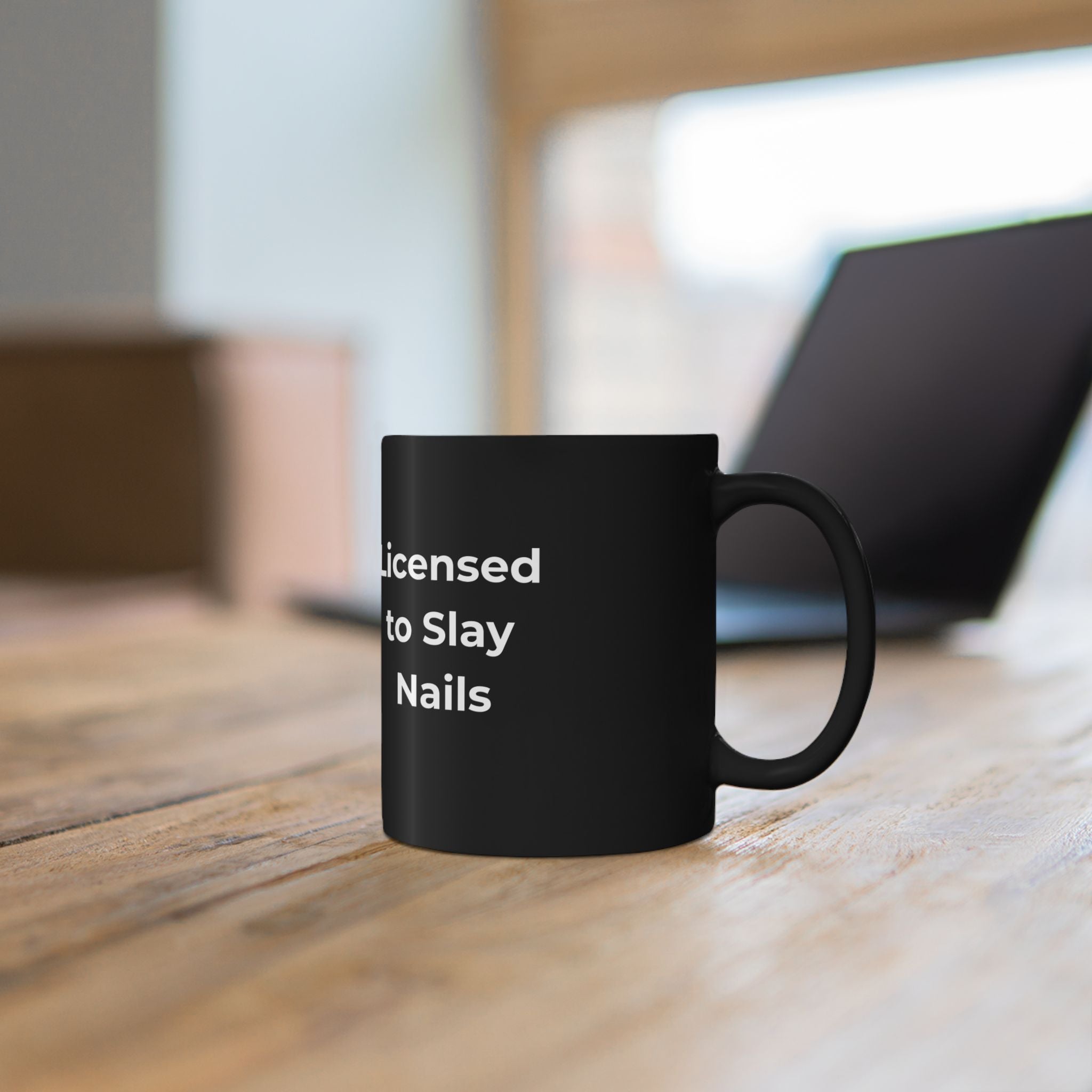 Licensed to Slay Nails – Funny Nail Tech Coffee Mug | Nail Wit